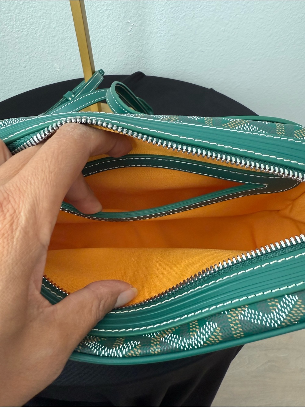 G0yard Cap Vert Bag coated Canvas crossbody - Picture 5 of 5